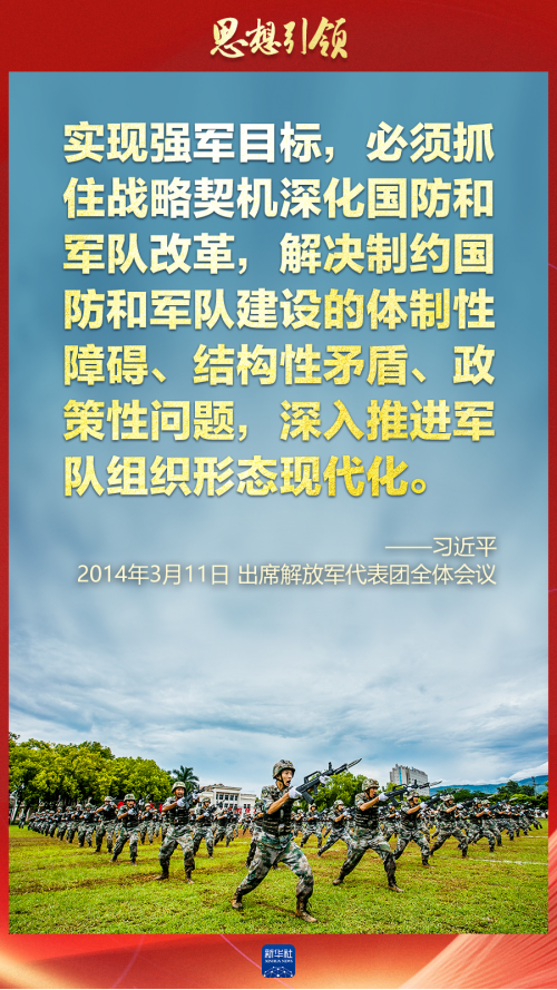 思想引領｜兩會上，習主席這樣談強軍之路