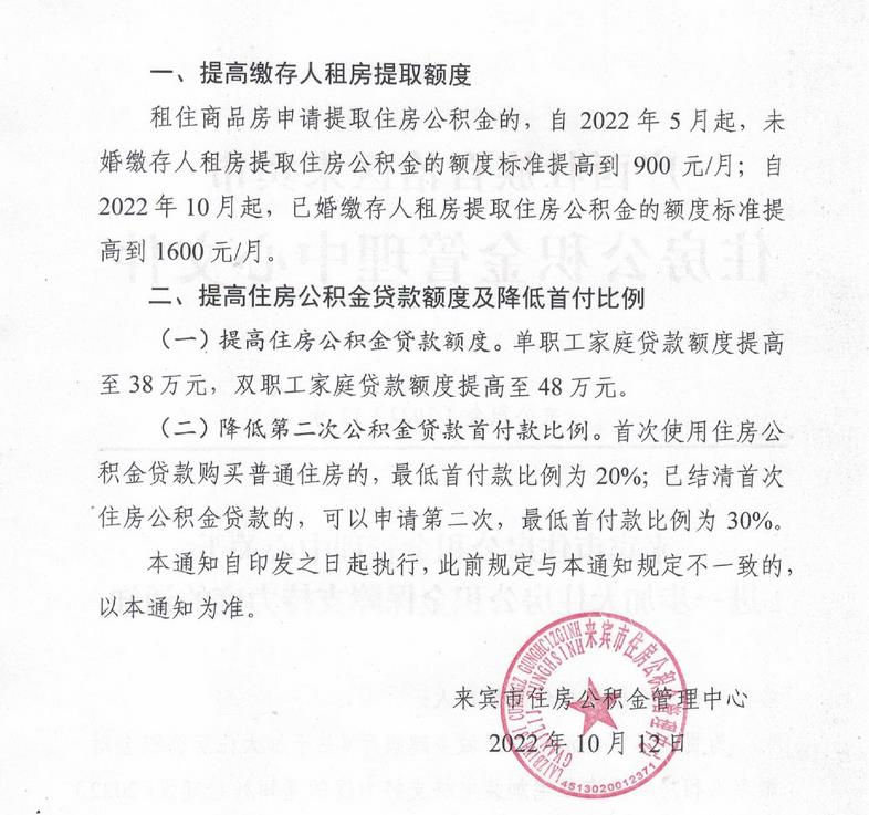 廣西來賓市住房公積金管理中心網(wǎng)站信息截圖。
