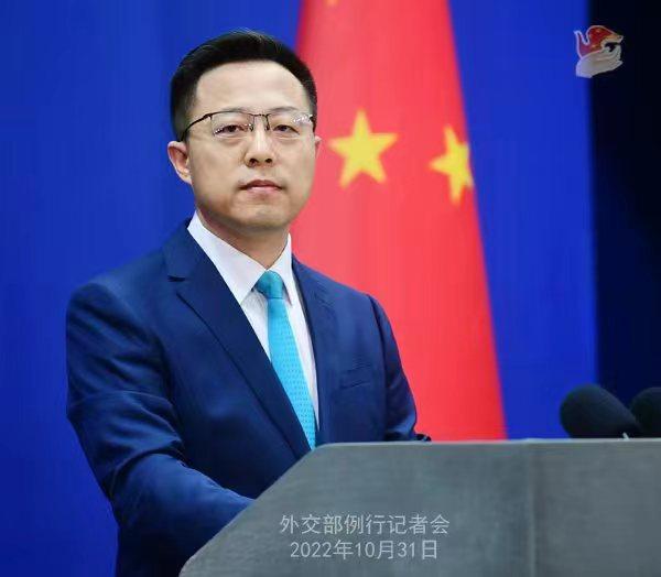 外交部發(fā)言人趙立堅。 薛偉 攝