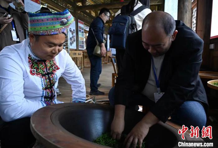 東盟國家媒體記者了解制茶工藝?！堊?攝