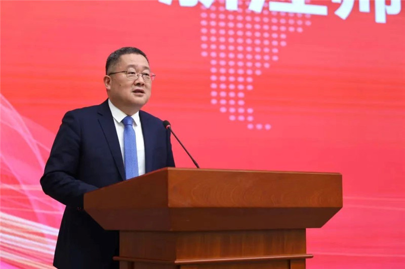 浙江師范大學(xué)黨委書記鄭孟狀致辭。主辦方供圖