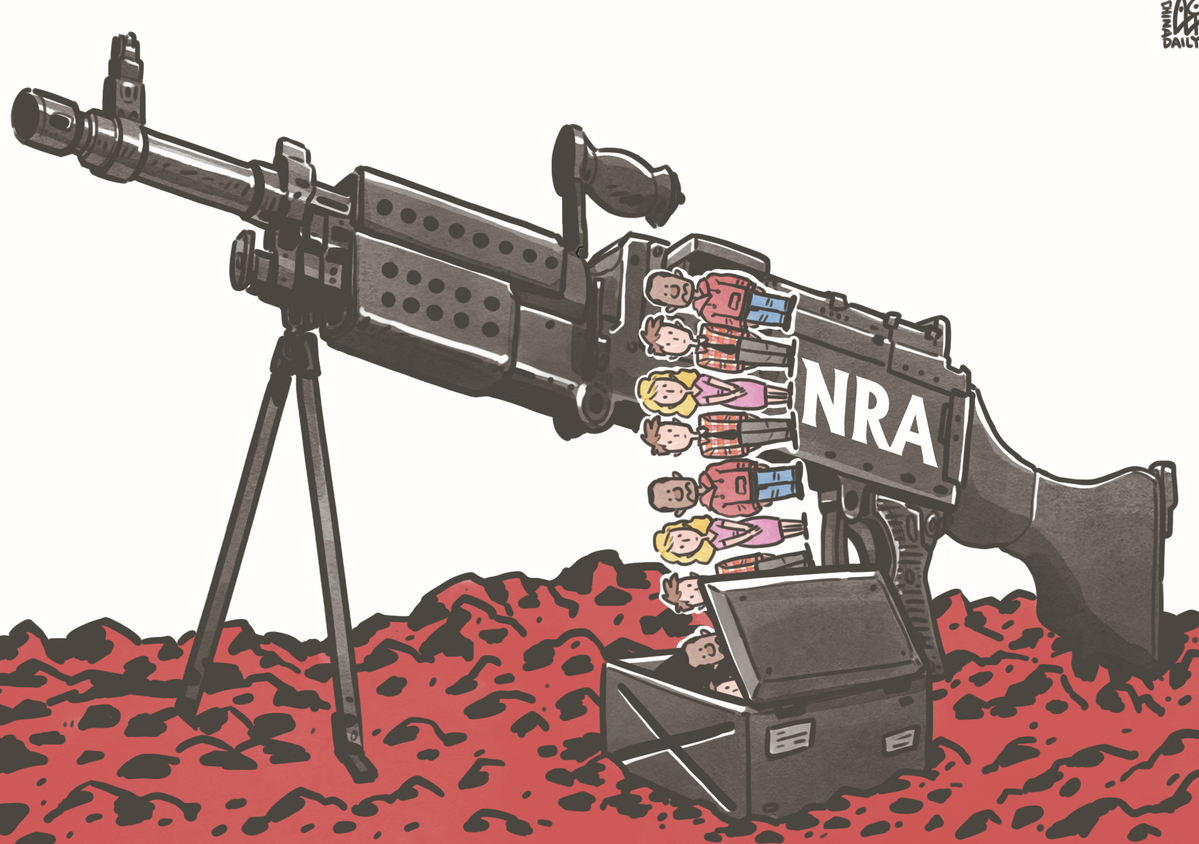 NRA成為推行槍支管控背后最大的阻力。（來源：中國日報 作者：蔡艨）