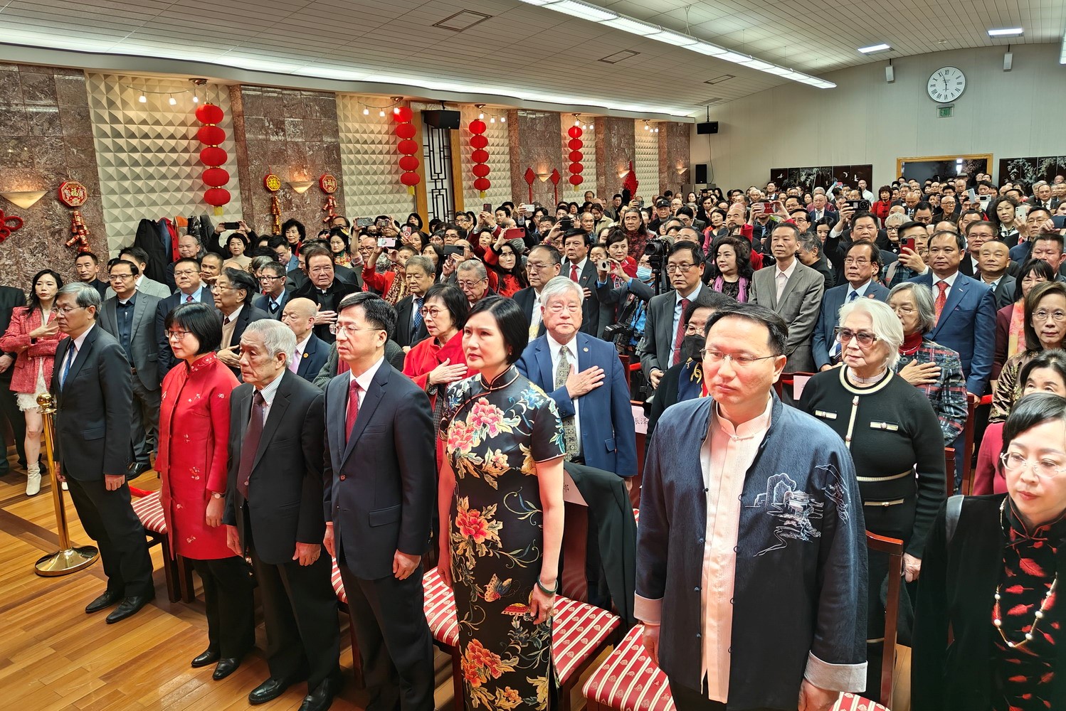 領(lǐng)區(qū)各州代表參加招待會。主辦方供圖