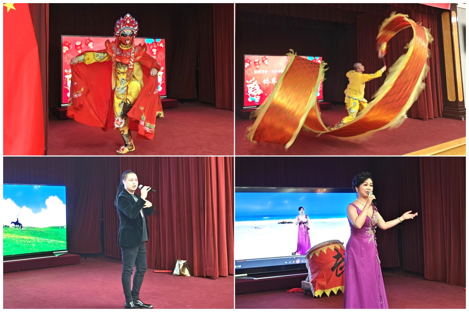 當?shù)貎S界知名演員獻上精彩演出。主辦方供圖