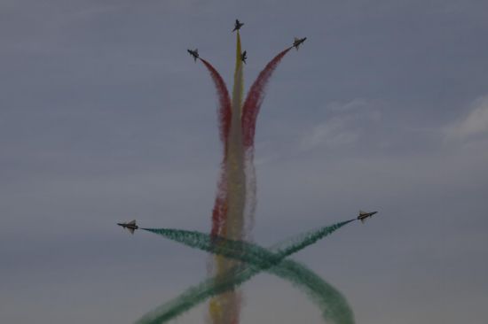 飛行表演現(xiàn)場。王曉東 攝