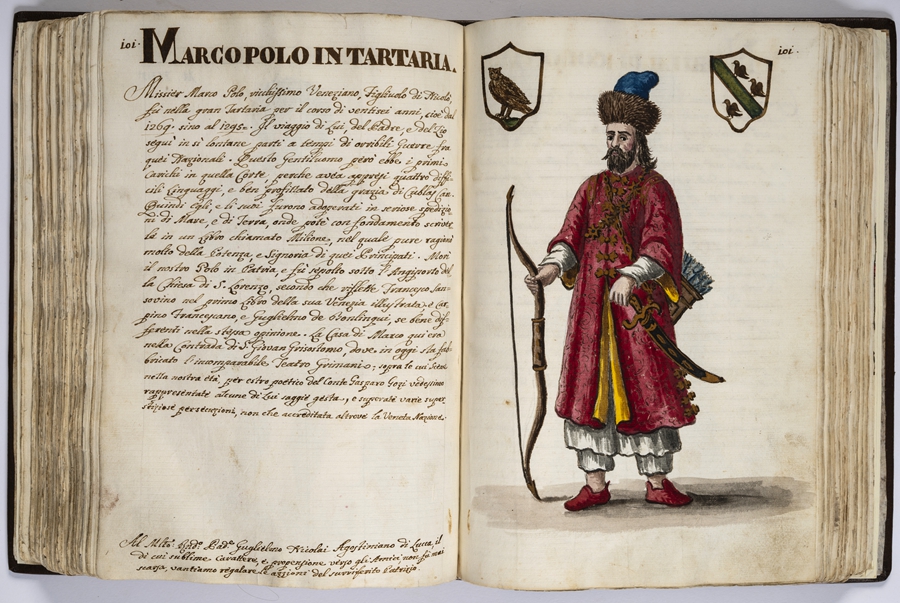 “馬可·波羅的世界”展覽的部分展品。威尼斯市立博物館基金會供圖