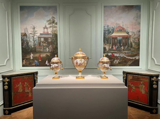 路易十五王后瑪麗·萊什琴斯卡的“中國人廳”。新華社記者徐壯 攝