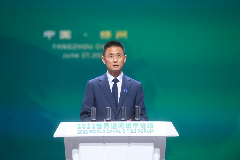 江蘇省文化和旅游廳副廳長(zhǎng)李川在大會(huì)上致辭。邵丹攝