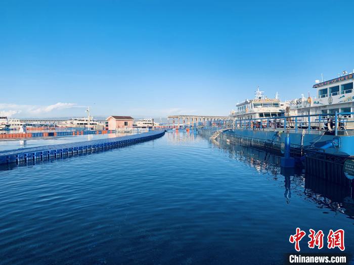 圖為青海湖一角。(資料圖) 張傲 攝