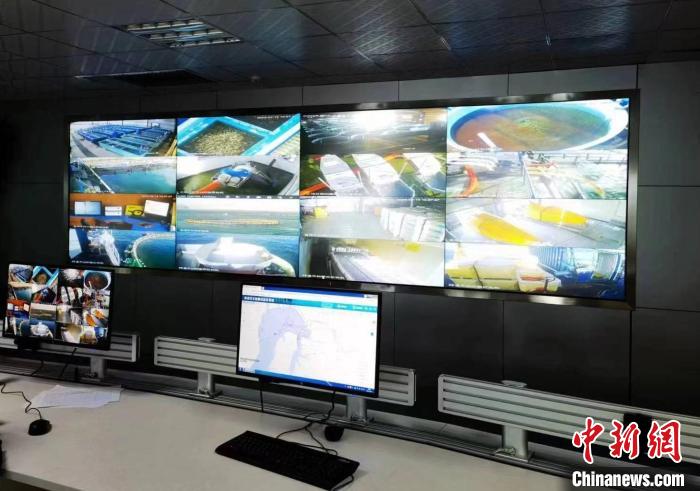 資料圖為生產(chǎn)平臺實時監(jiān)控視頻實現(xiàn)高速率、低時延回傳?！∏嗪Ｒ苿雍Ｄ戏止竟﹫D