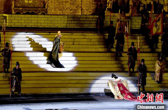 3月17日，西藏拉薩，《文成公主》大型史詩劇演出現(xiàn)場。　李林 攝