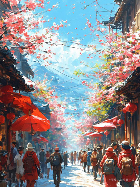 【巳巳如意萬象新】漫評(píng)丨紅紅火火中國(guó)年，照見新年新圖景