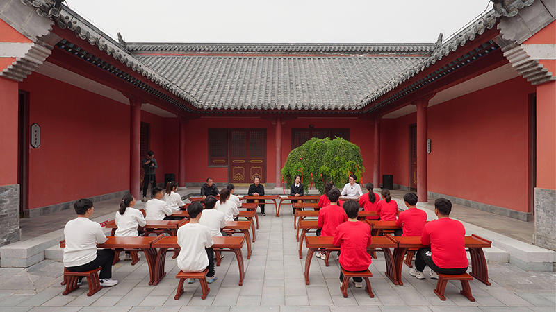 “一塊豆腐話清廉”思政課。滁州市委網(wǎng)信辦供圖