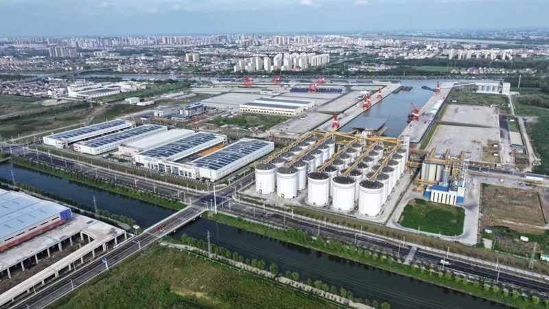 航拍黃碼港產(chǎn)業(yè)園。蔣童攝