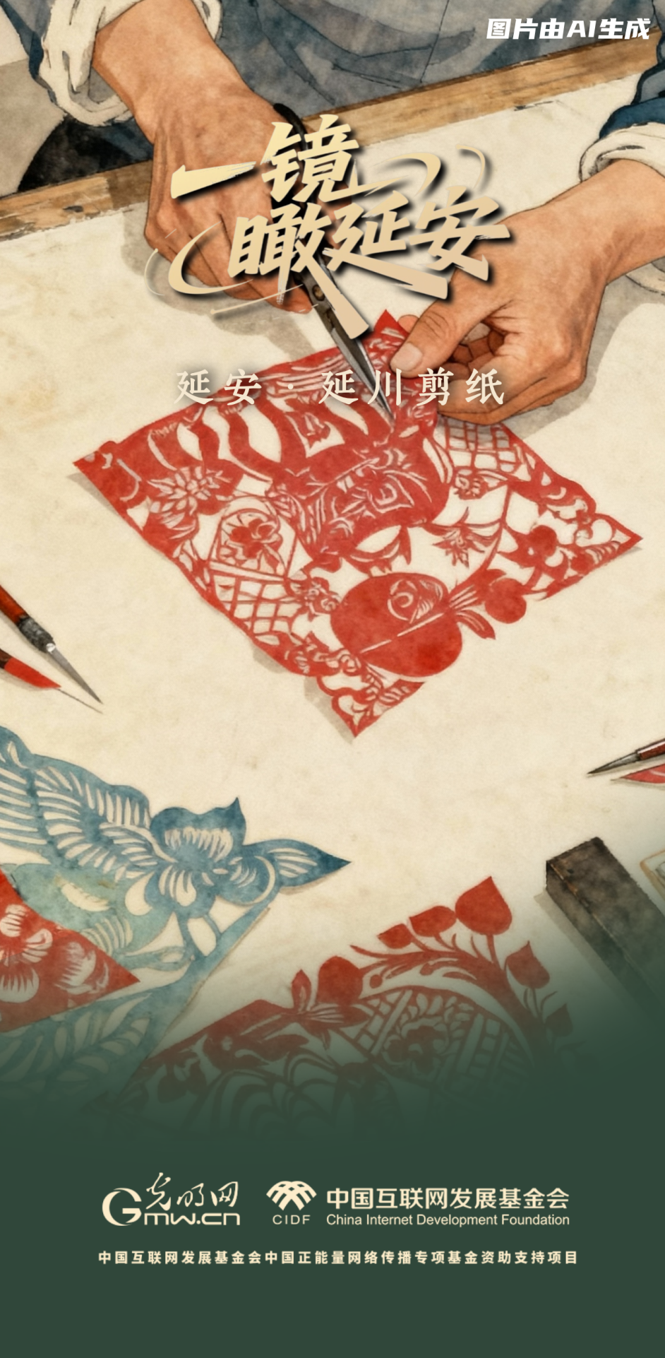 【一鏡瞰延安·AI海報(bào)】跟著這些非遺文化，感受老區(qū)風(fēng)土人情