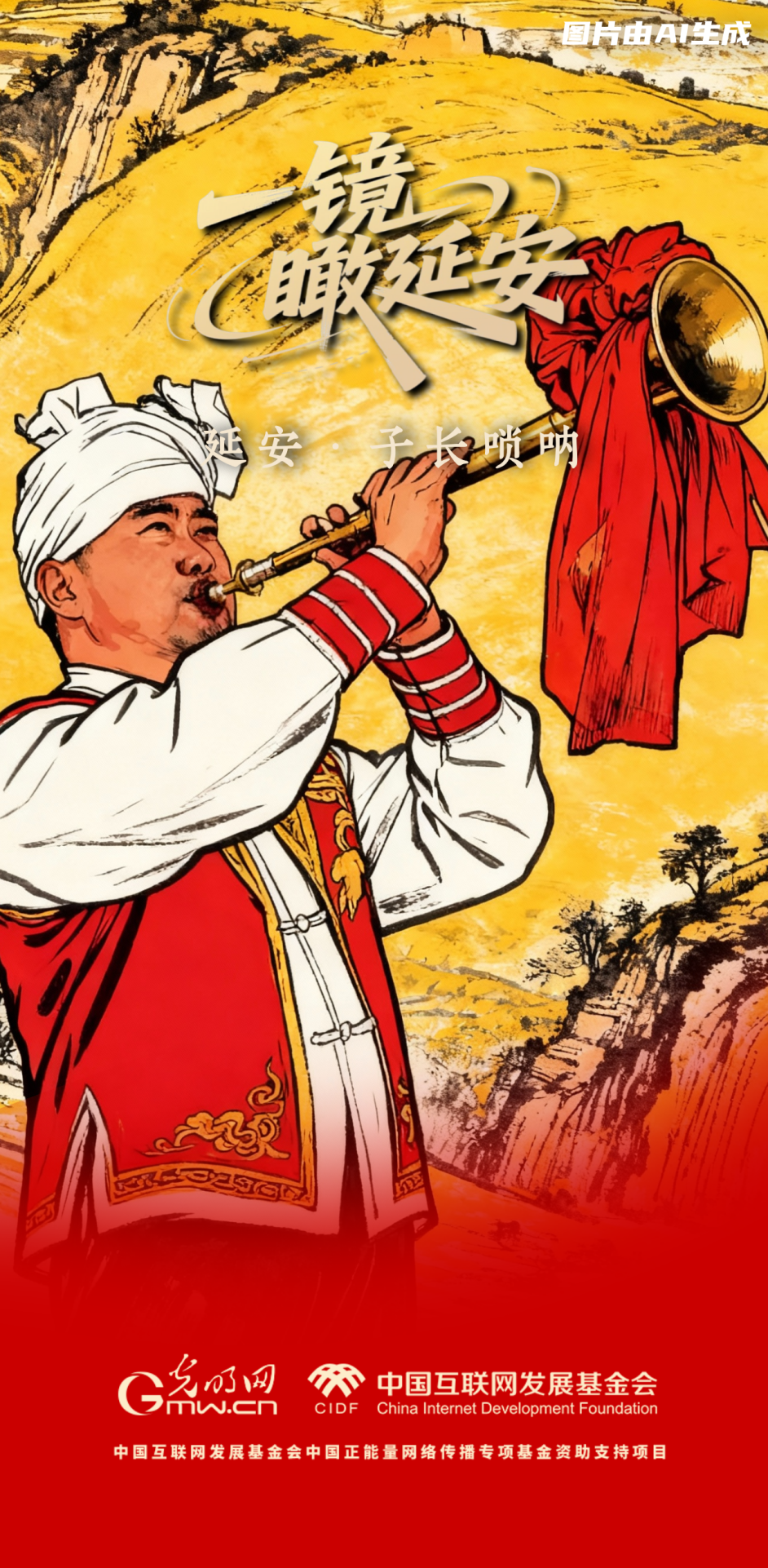 【一鏡瞰延安·AI海報(bào)】跟著這些非遺文化，感受老區(qū)風(fēng)土人情