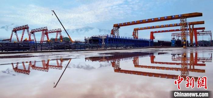 成蘭鐵路高原段T梁發(fā)運全部完成。　中鐵八局 供圖