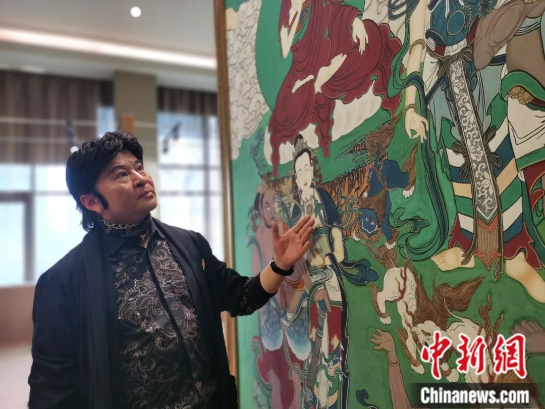 國家一級美術(shù)師劉觖。張?zhí)砀?攝