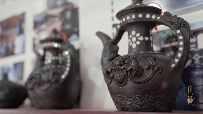 圖為尼西黑陶作品?！垍?攝