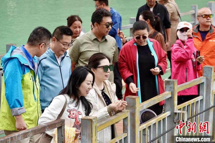 全國(guó)新的社會(huì)階層人士服務(wù)團(tuán)考察林芝巴河鎮(zhèn)生態(tài)保護(hù)項(xiàng)目?！∧岈?shù)┰龉﹫D