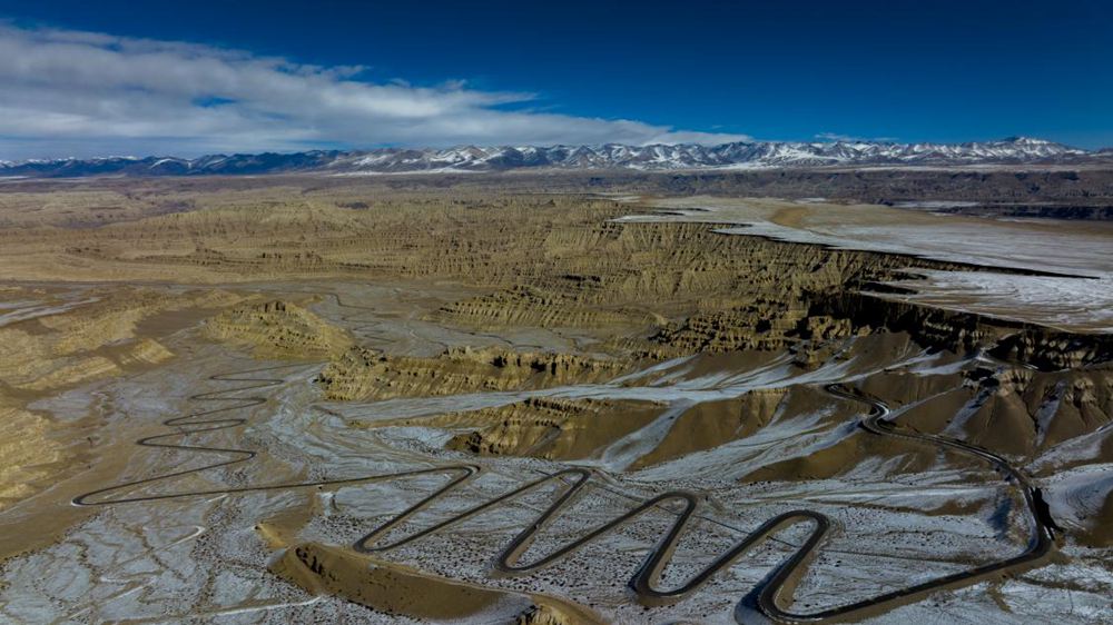 雪后扎達土林。金阿次仁攝