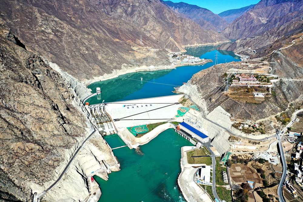 蘇洼龍水電站全景。吳雛音 攝