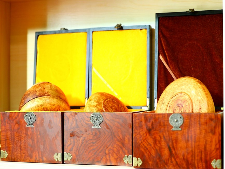 藏地木碗成品。