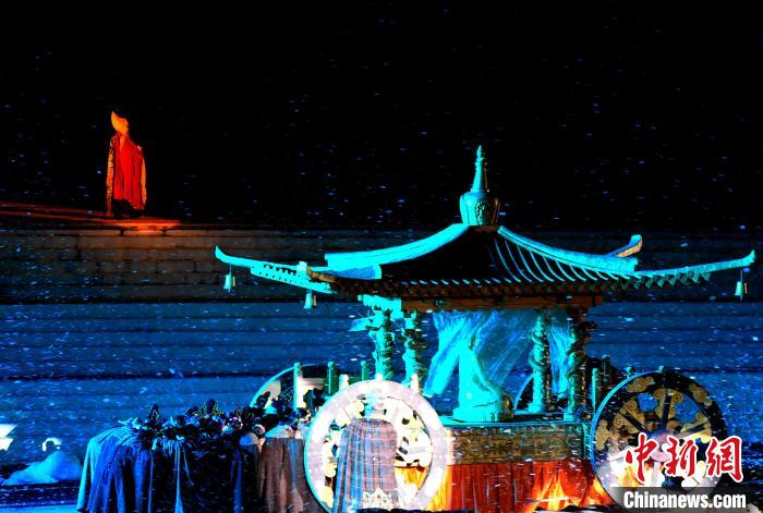 3月17日，西藏拉薩，《文成公主》大型史詩劇演出現(xiàn)場(chǎng)?！±盍?攝