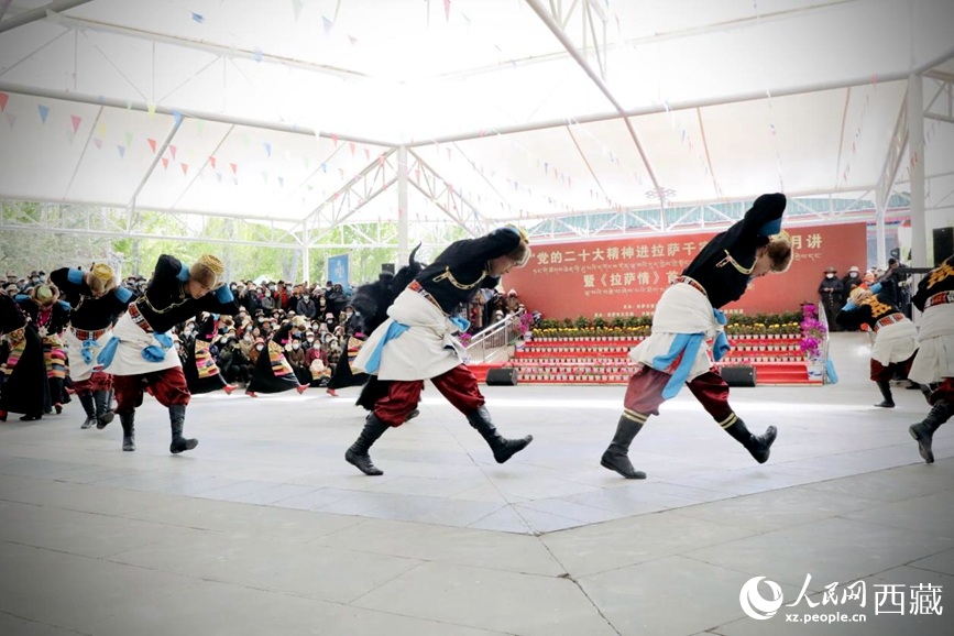 舞蹈《守望青稞》。人民網(wǎng) 次仁羅布攝