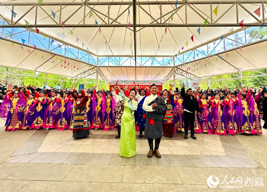 演出活動結(jié)束。人民網(wǎng) 次仁羅布攝