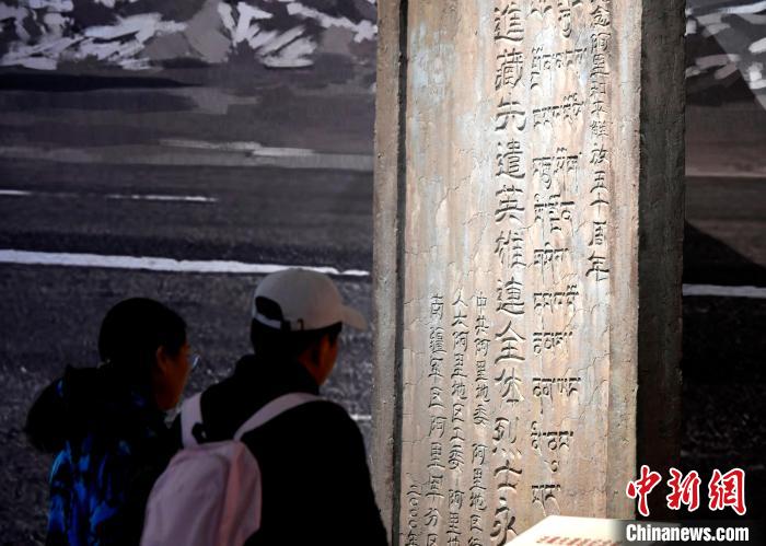 圖為5月18日，觀眾正在欣賞展覽?！±盍?攝