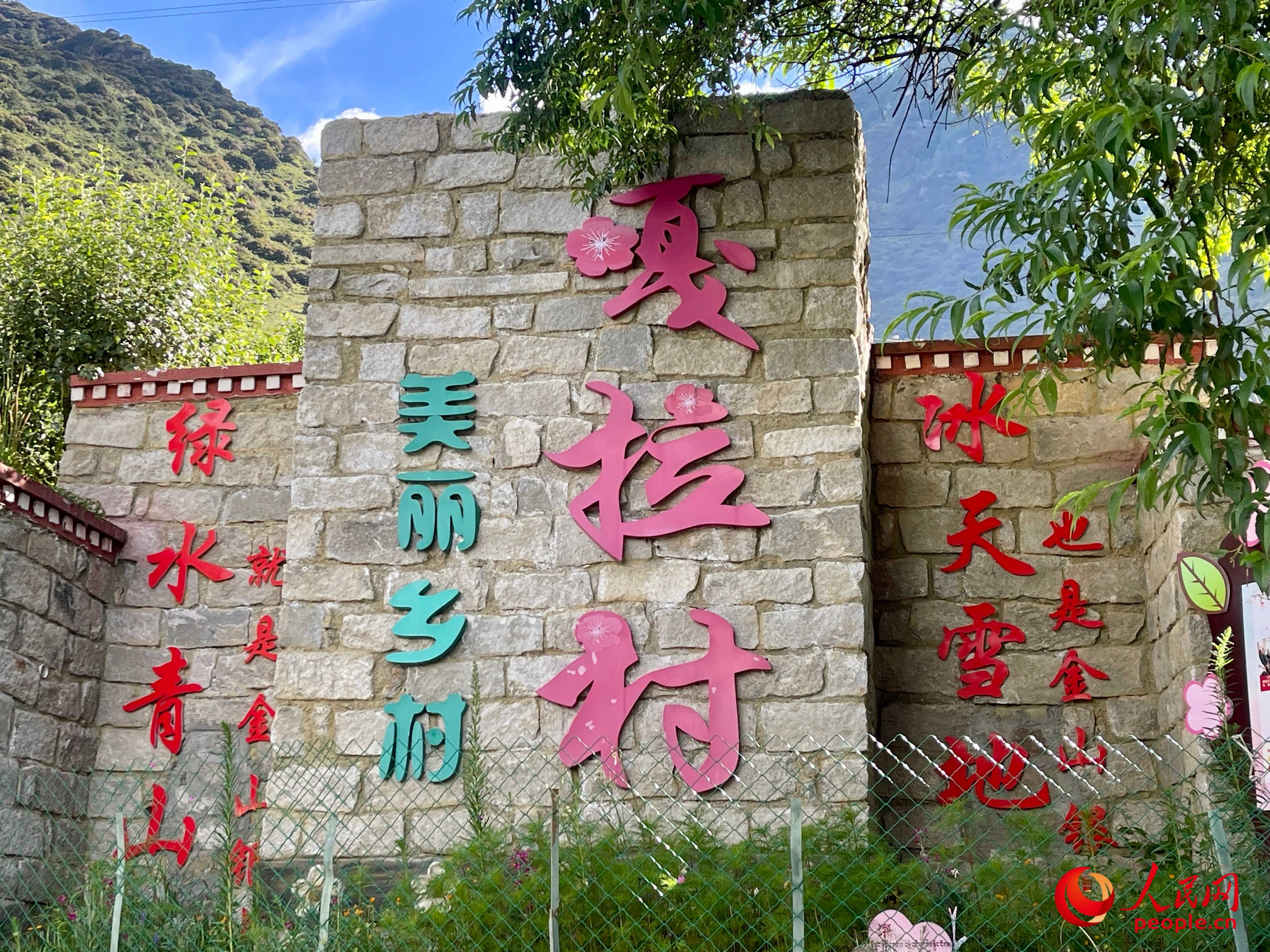 林芝鎮(zhèn)嘎拉村。人民網(wǎng) 周靜圓攝