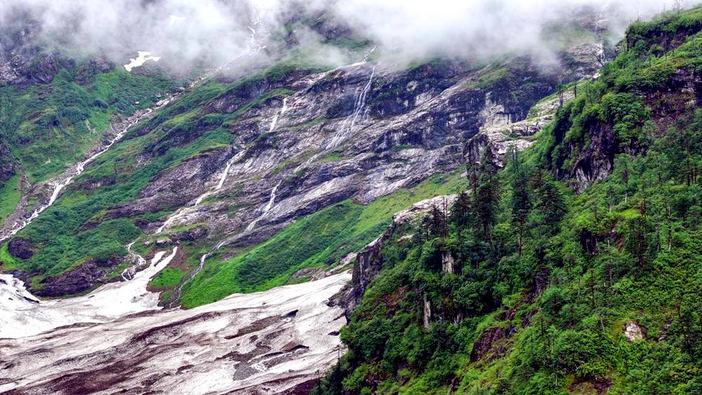 磅礴的河流滋養(yǎng)著山間草木。張澤坤攝