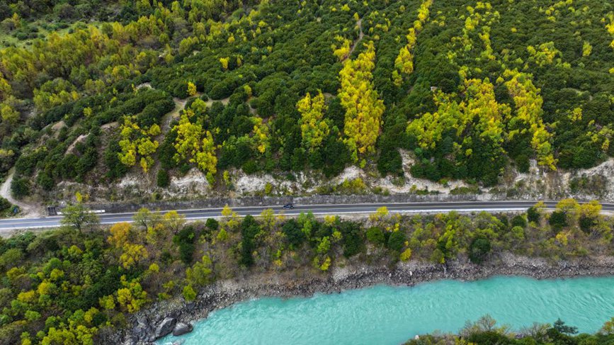 去往墨脫的路上，秋色正明。張澤坤攝