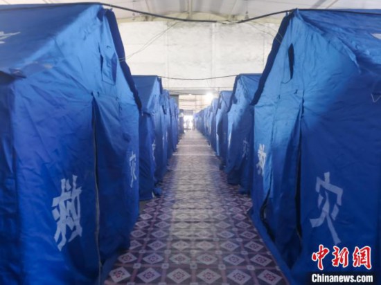 那曲火車站集中健康監(jiān)測點?！≈袊F路青藏集團有限公司拉薩車務段 供圖