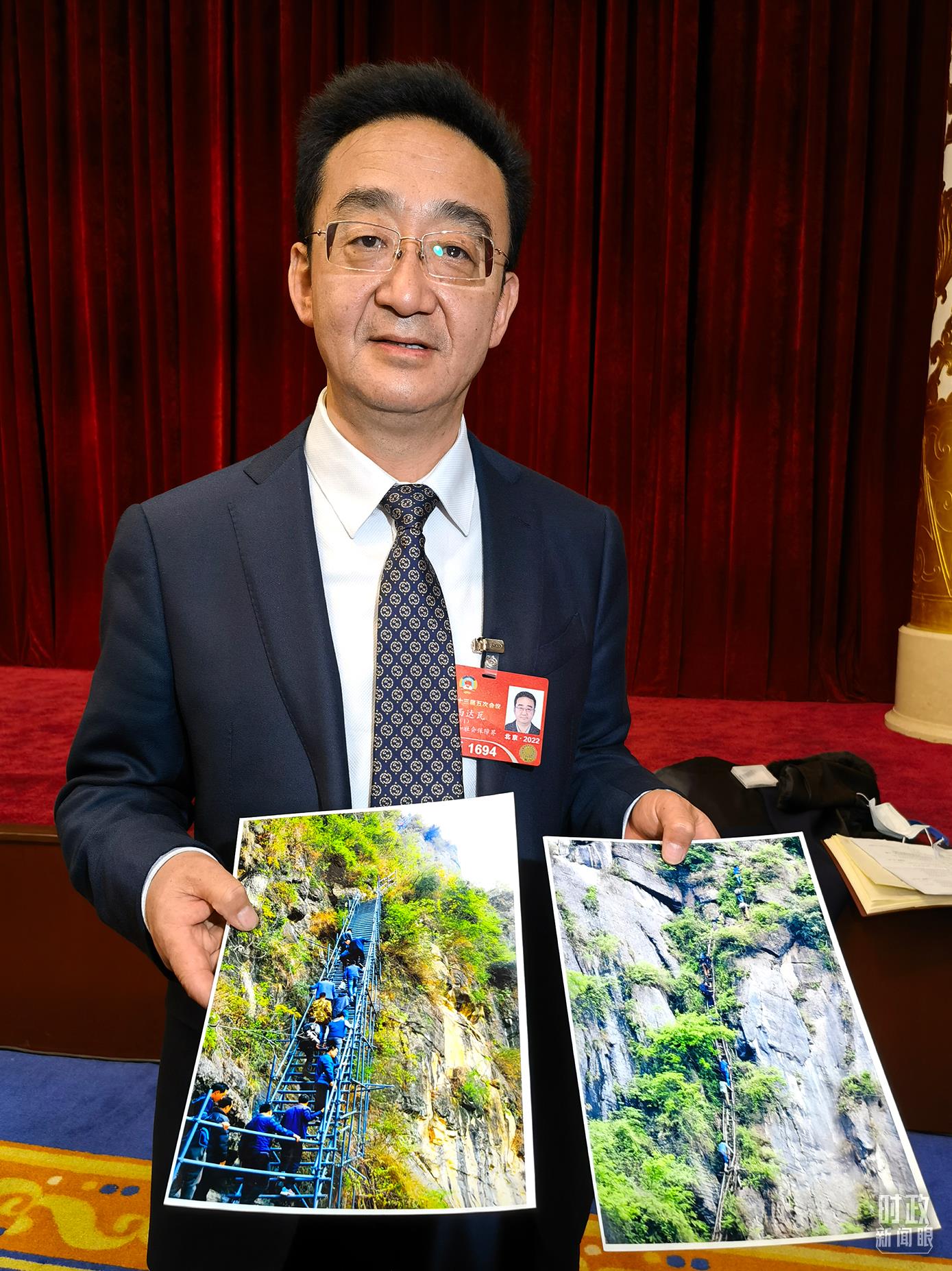 益西達(dá)瓦委員。（總臺(tái)央視記者賈林拍攝）