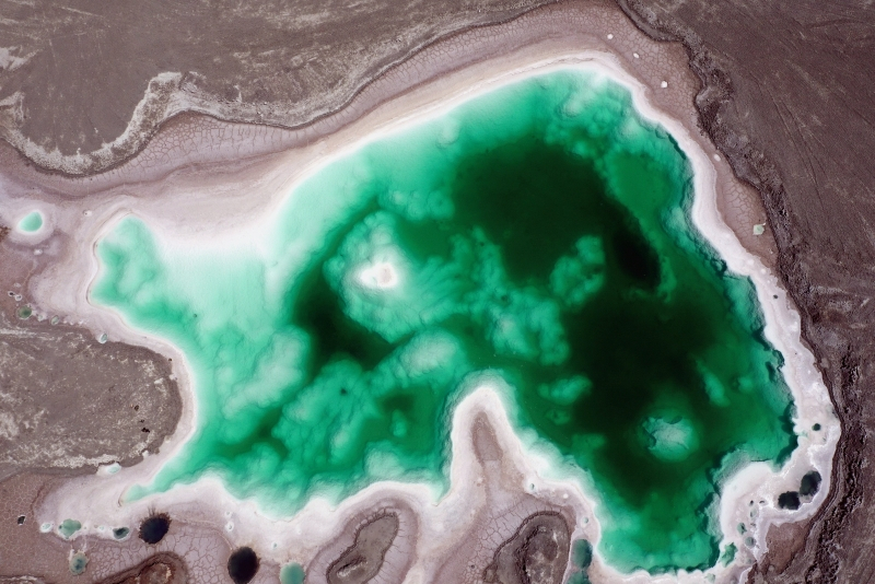 “鹽灘碧水”翡翠湖。宋忠勇攝