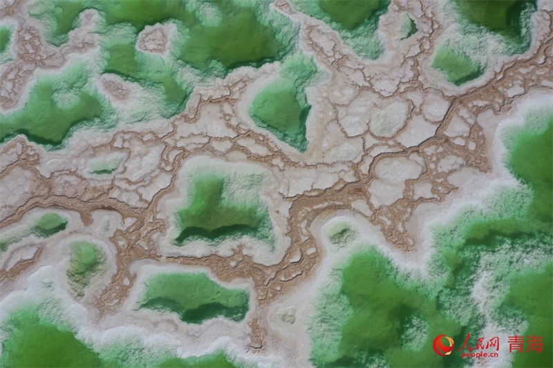 “鹽灘碧水”翡翠湖。人民網(wǎng) 況玉攝